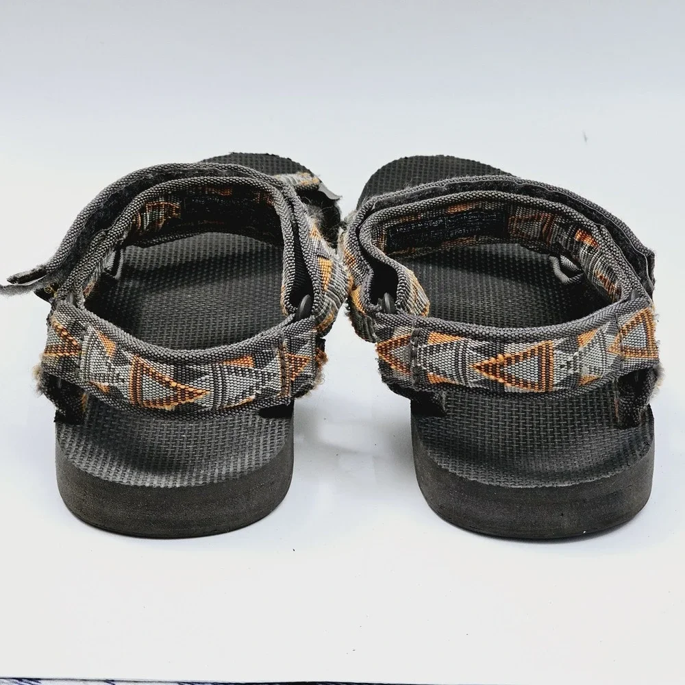 Teva Sandals Mens 13 Original Brown Nylon Webbing Hook and Loop Outdoor‎ Shoes